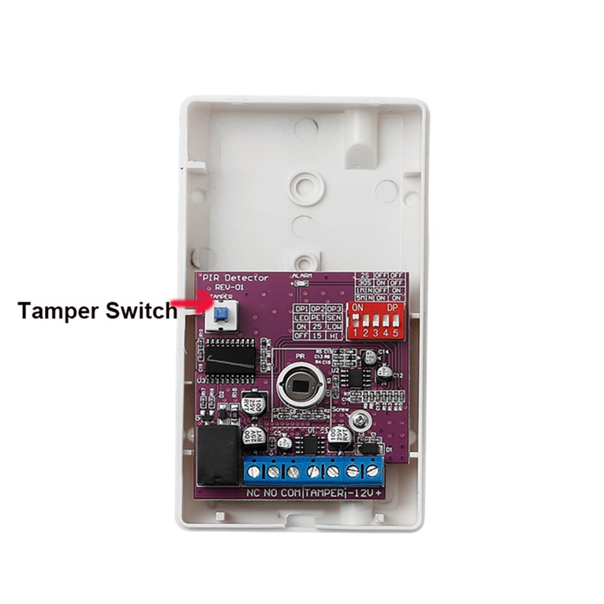 Motion Sensor Pir Wired - AA80 12V Bedrade Passieve Indoor Bewegingsmelder