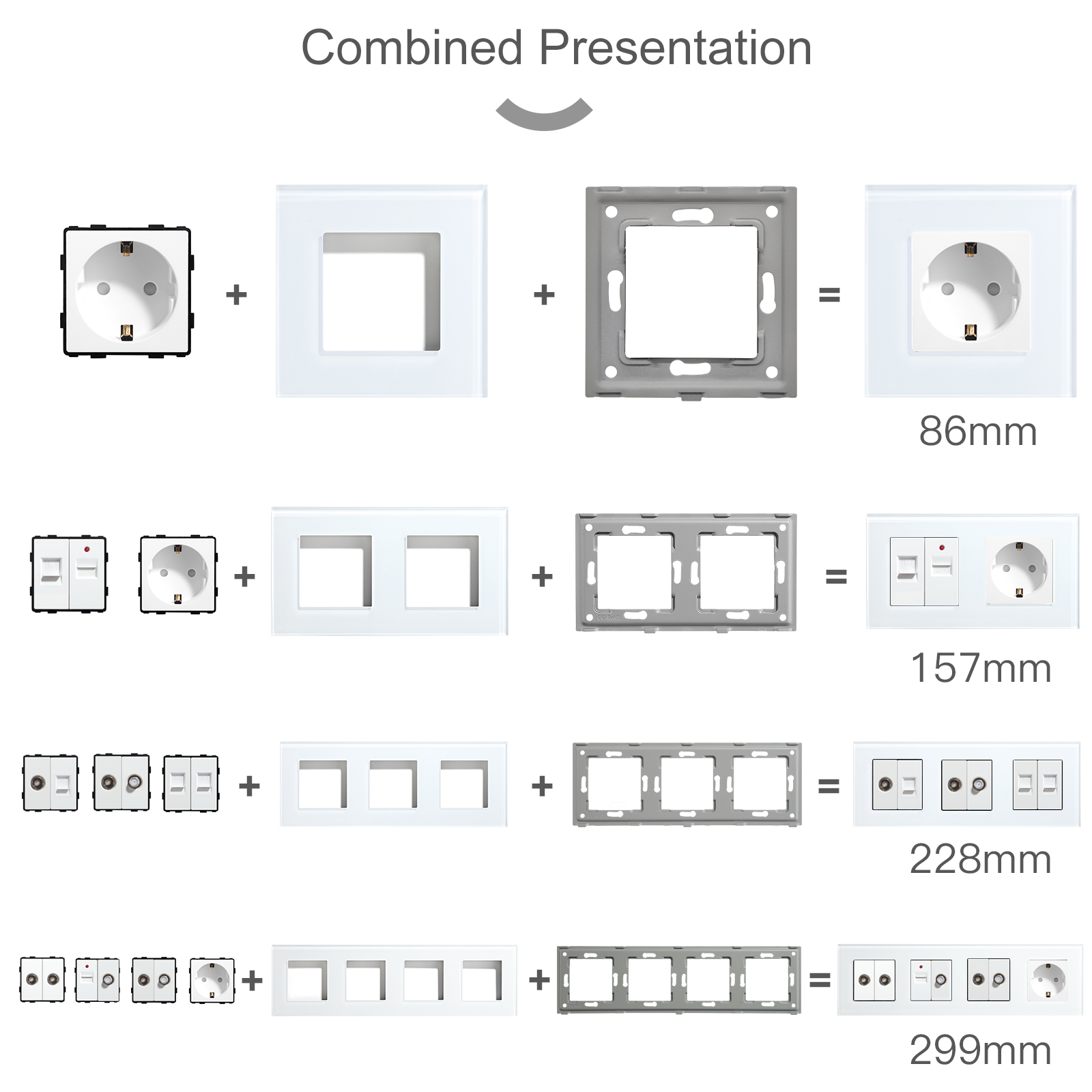BSEED EU standaard stopcontact - Home Automation Panel Diy recensie en prijs