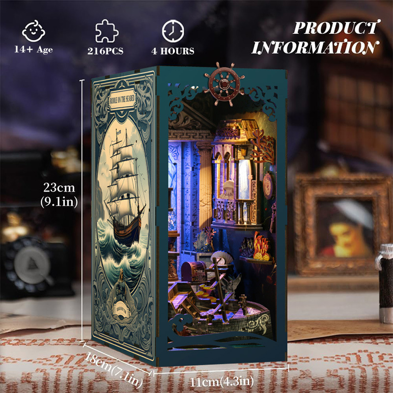 3D Houten DIY Boekensteunpuzze - Smart Home Automation Diy recensie en prijs
