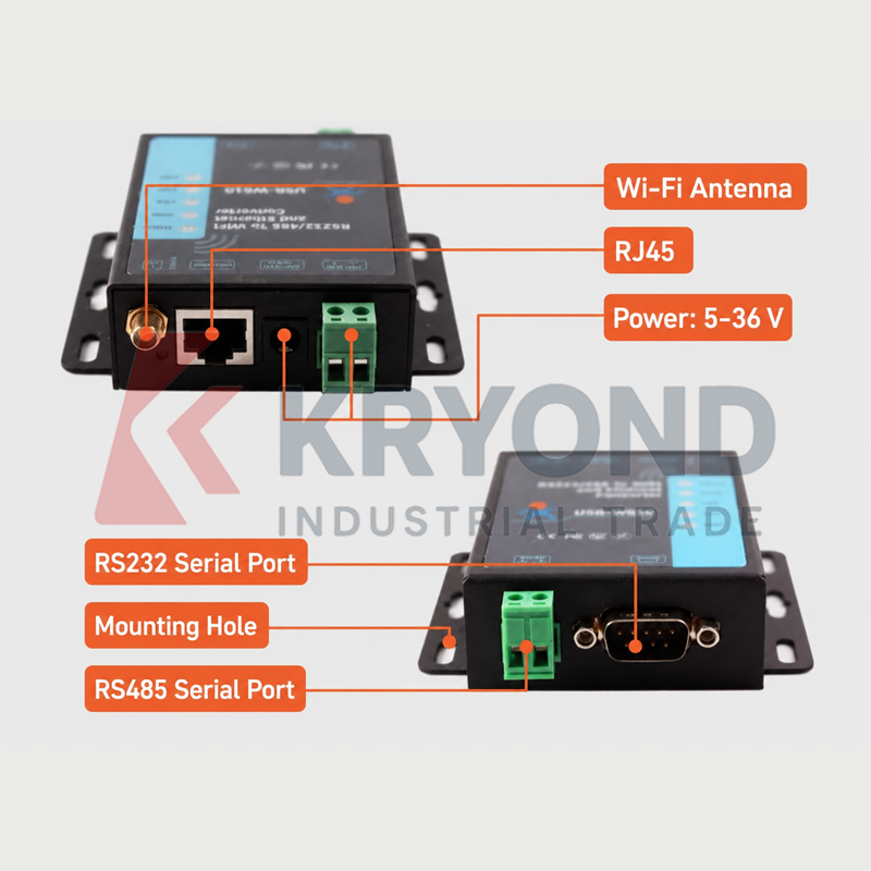 USR-W610 RS232 RS485 Seriële a - Diy Home Automation Server recensie en prijs