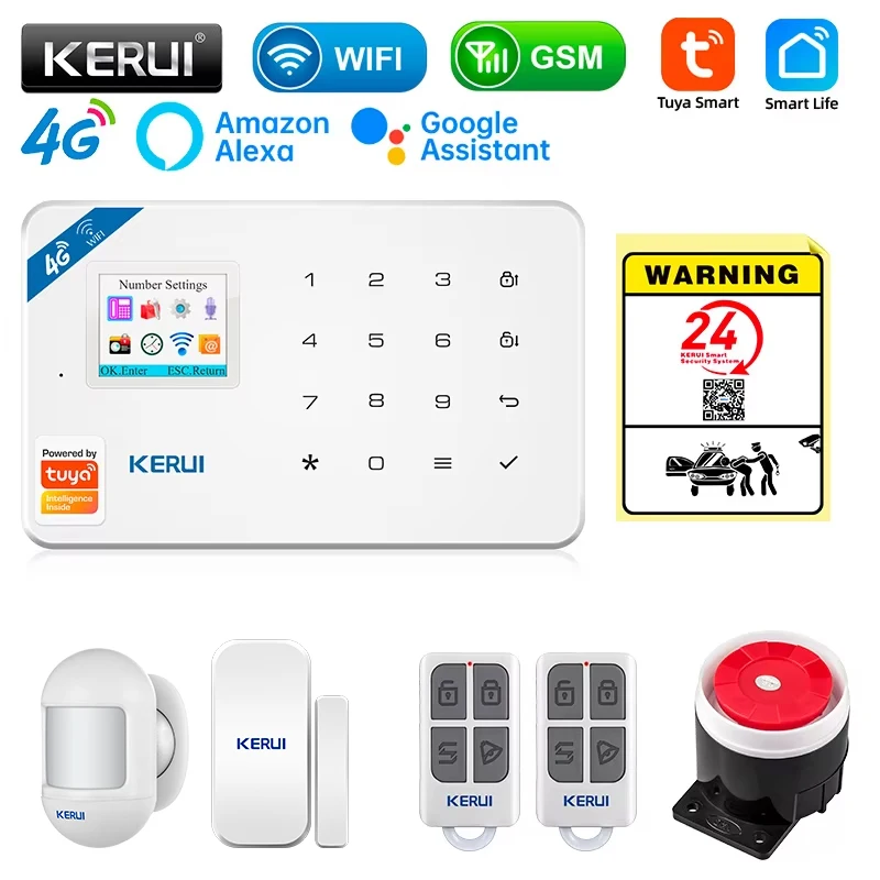 KERUI Alarmsysteem Kit W184 4G - Smart Home Automation Diy recensie en prijs